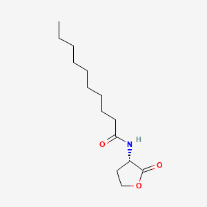 Chemical structure of N-decanoyl-L-Homoserine lactone