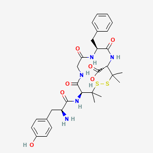 Chemical structure of DPDPE