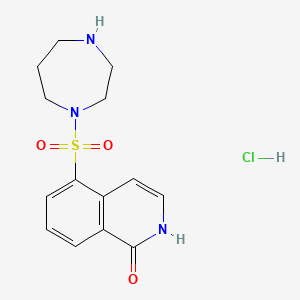 Chemical structure of Hydroxyfasudil hydrochloride