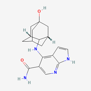 Chemical structure of Peficitinib