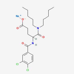 Chemical structure of Lorglumide Sodium