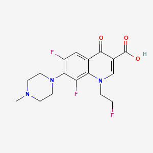 Chemical structure of Fleroxacin