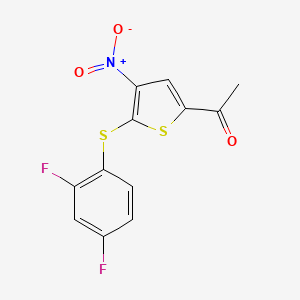 Chemical structure of P 22077