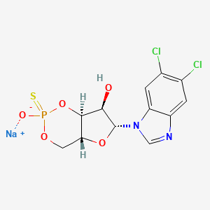 Chemical structure of Sp-5,6-dichloro-cBIMPS (sodium salt)
