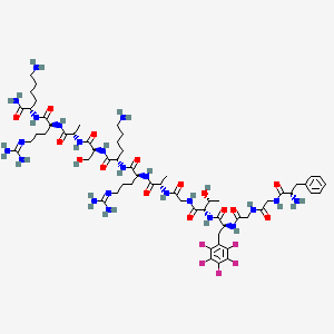 Chemical structure of [(pF)Phe4]Nociceptin(1-13)NH2