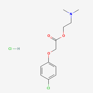Chemical structure of Meclofenoxate hydrochloride