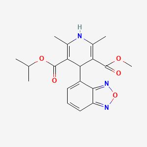 Chemical structure of Isradipine