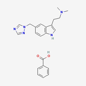 Chemical structure of Rizatriptan Benzoate