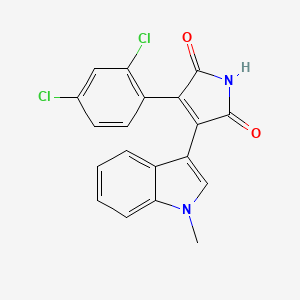 Chemical structure of SB 216763