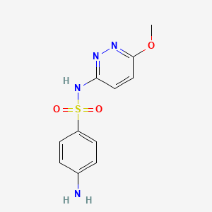 Chemical structure of Sulfamethoxypyridazine