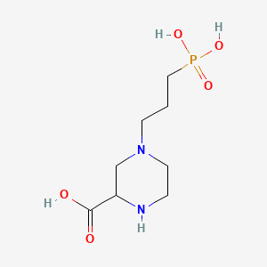 Chemical structure of (RS)-CPP