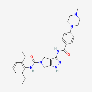 Chemical structure of PHA-680632