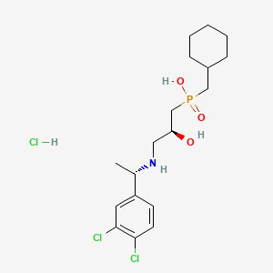 Chemical structure of CGP 54626 hydrochloride