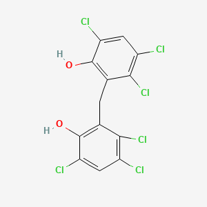 Chemical structure of Hexachlorophene