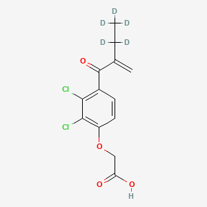 Chemical structure of Ethacrynic Acid-d5