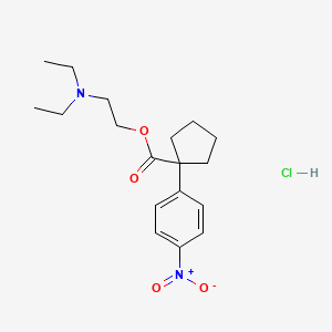 Chemical structure of Nitrocaramiphen hydrochloride