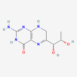 Chemical structure of 7,8-dihydro-L-Biopterin