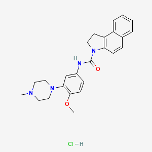Chemical structure of S 32212 hydrochloride