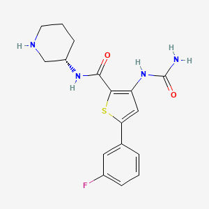Chemical structure of AZD7762