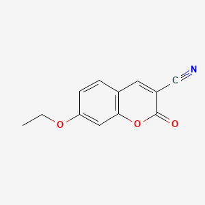 Chemical structure of 3-Cyano-7-ethoxycoumarin