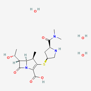 Chemical structure of Meropenem trihydrate