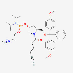Chemical structure of Alkyne Amidite, hydroxyprolinol