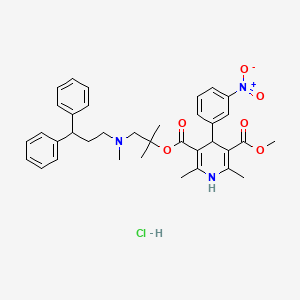Chemical structure of Lercanidipine hydrochloride