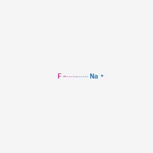 Chemical structure of sodium fluoride
