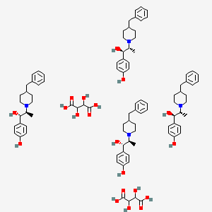 Chemical structure of threo Ifenprodil hemitartrate