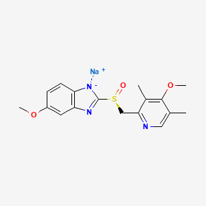 Chemical structure of Esomeprazole Sodium