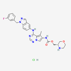 Chemical structure of BMS-599626 Hydrochloride
