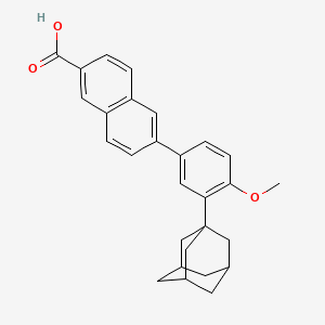 Chemical structure of Adapalene