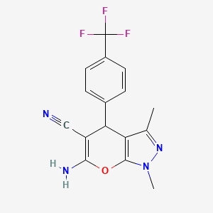 Chemical structure of BQU57