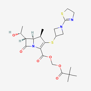 Chemical structure of Tebipenempivoxil