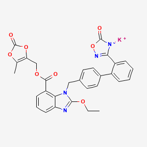 Chemical structure of Azilsartan Kamedoxomil