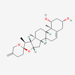 Chemical structure of Neoruscogenin