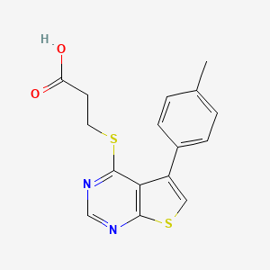 Chemical structure of TTP 22