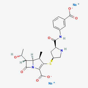 Chemical structure of Ertapenem disodium