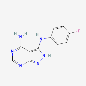 Chemical structure of CGP 57380