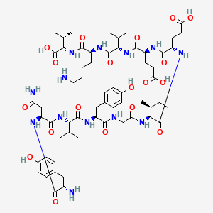 Chemical structure of pep2-EVKI