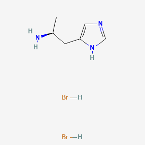 Chemical structure of (S)-(+)-α-Methylhistamine dihydrobromide