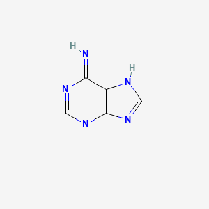 Chemical structure of 3-Methyladenine