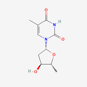 Chemical structure of 5'-Deoxythymidine