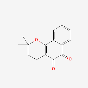 Chemical structure of Beta-Lapachone