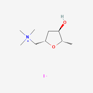 Chemical structure of (+)-Muscarine iodide