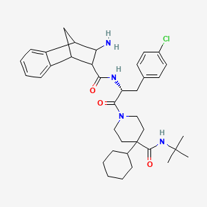 Chemical structure of Cy5 Boc-hydrazide (non-sulfonated)