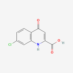 Chemical structure of 7-Chlorokynurenic acid