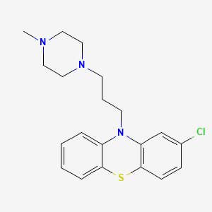Chemical structure of Prochlorperazine