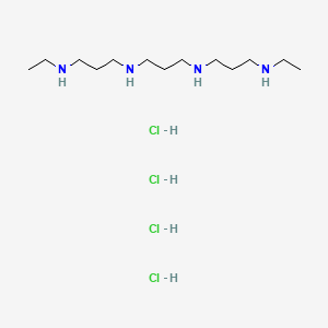 Chemical structure of N1,N11-Diethylnorspermine tetrahydrochloride