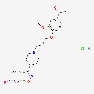 Chemical structure of Iloperidone hydrochloride